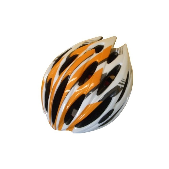 Casco para Bicicleta Fotona Naranja y Blanco