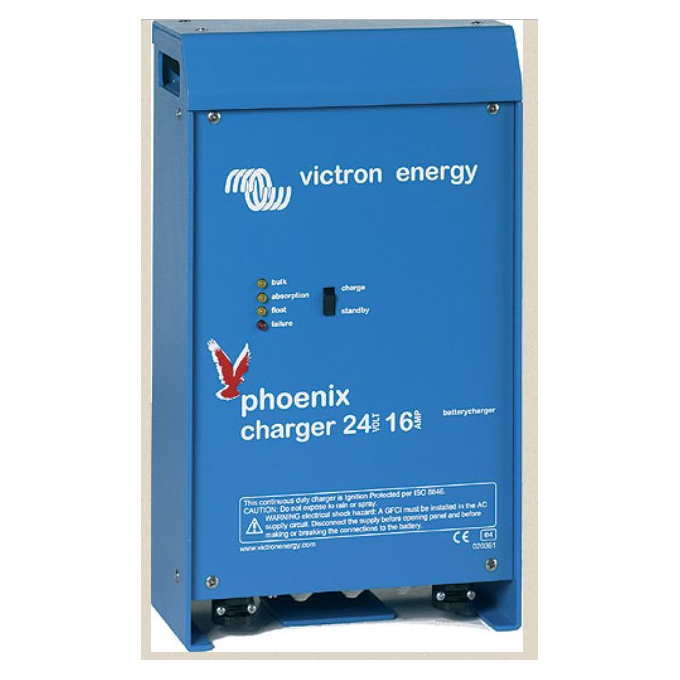 Cargador baterias gel, agm y plomo abierto 24V 16A Victron Phoenix