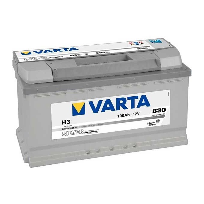 Bateria Varta H3 100Ah para coche