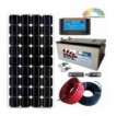 Kit solar iluminación 120W 600Wh/día