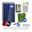 Kit Solar Autoconsumo con baterías 3000W 1620Wh/día
