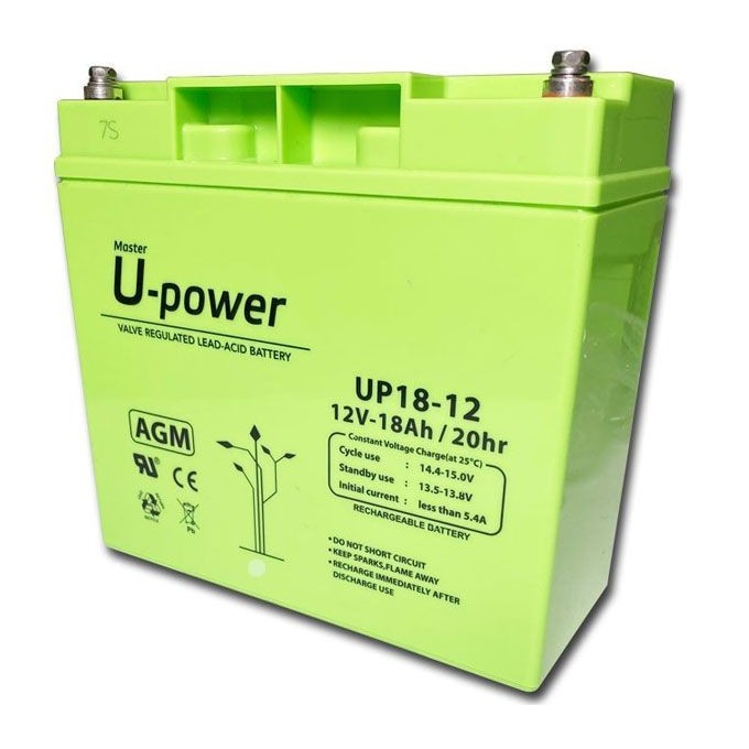 Batería Monobloc AGM U-Power UP18 12V 22Ah (C100)