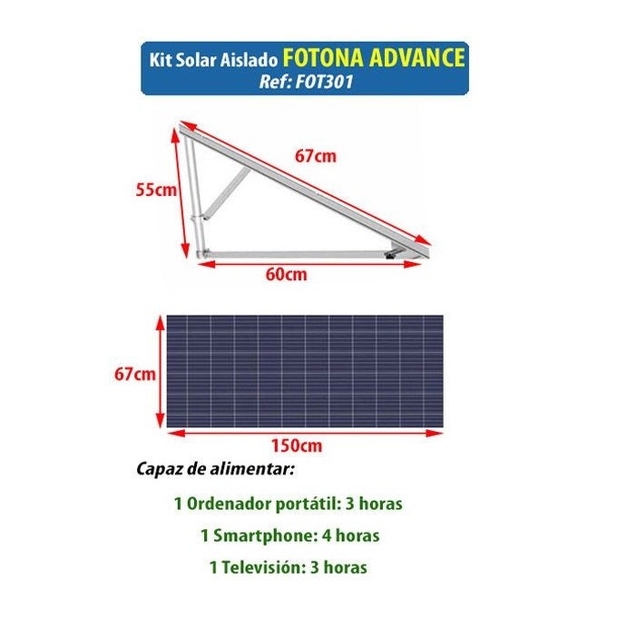 Kit Fotovoltaico Aislado FOTONA ADVANCE